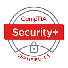 CompTIA security+ Certification Badge